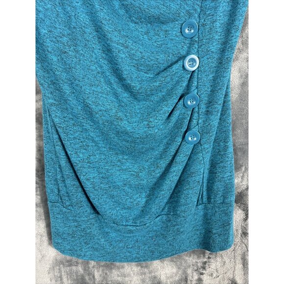Heart and Soul Woman’s Blouse turquoise Medium Top - Picture 5 of 12